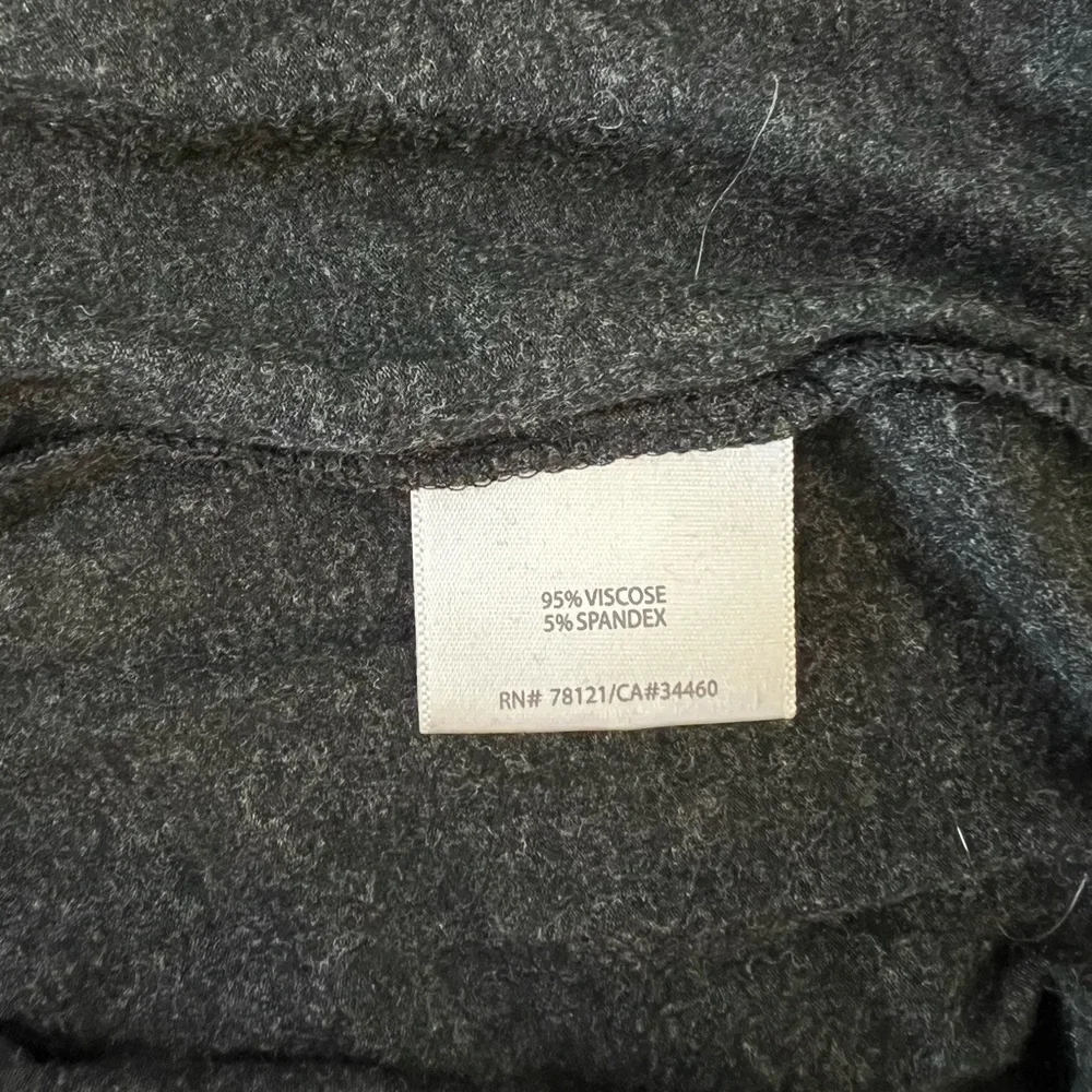 Eileen Fisher Lightweight Viscose Jersey Knit Jewel Neck Tank, Dark Grey, M - Picture 6 of 7